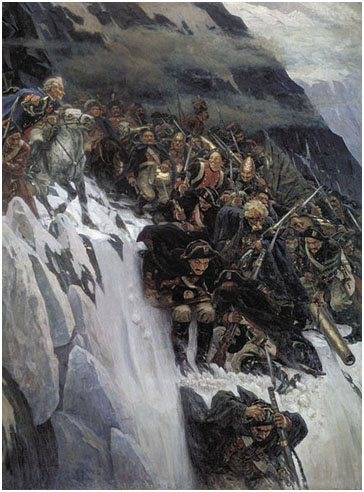 В.Суриков. «Переход Суворова через Альпы»